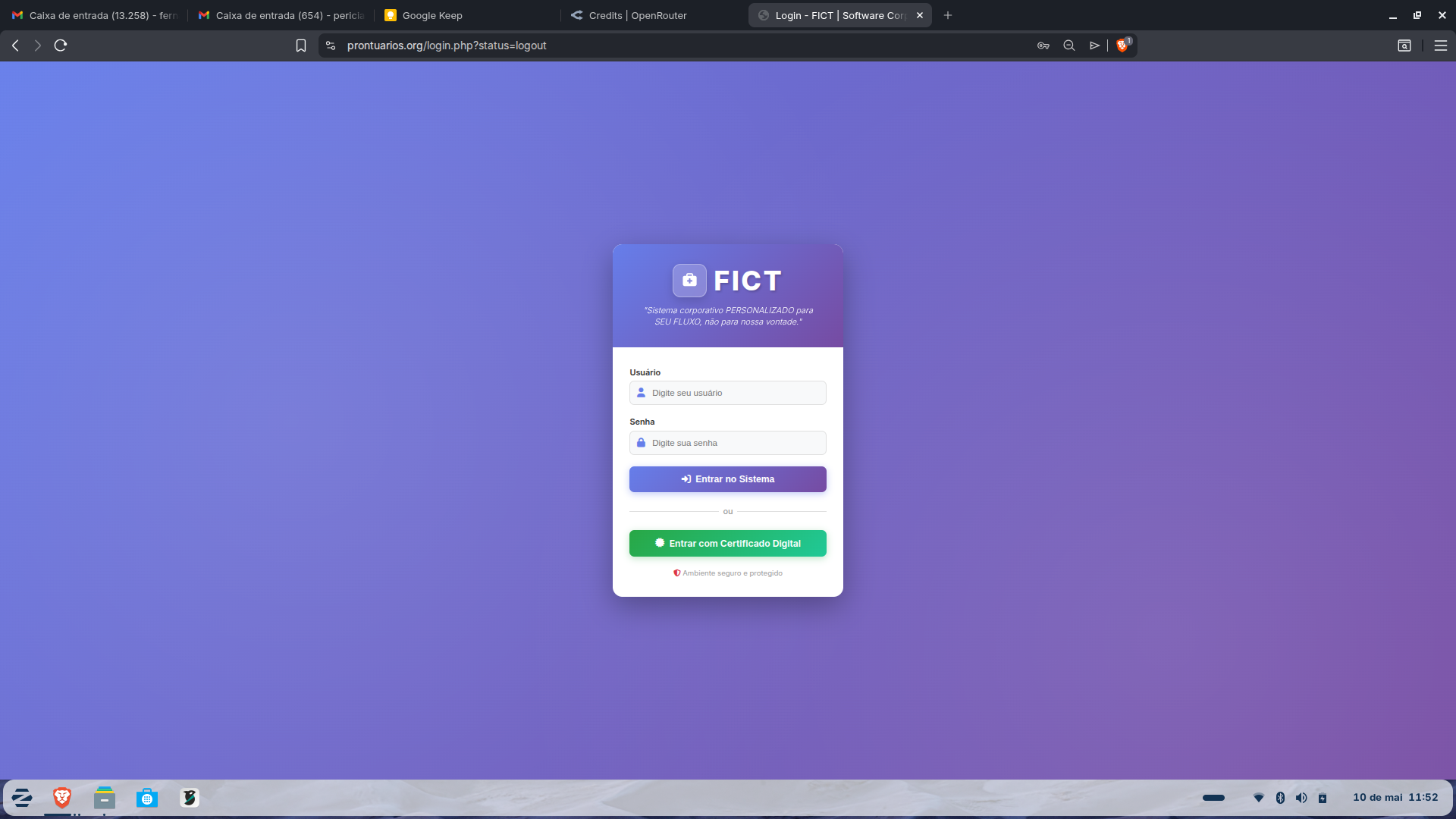 Login FICT